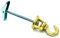 1 x Ceiling Hook Brass Plated / Gold Hanger with Sprung Toggle Fixing Hooks
