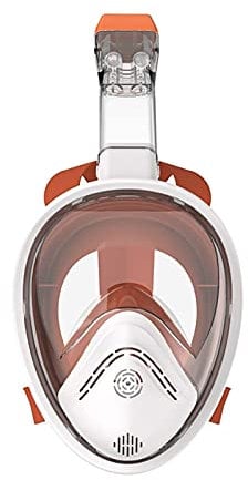Schnorchel-Tauchmaske für Kinder, Schwimmtraining, Vollgesichts-Antibeschlag, Weitwinkelbrille, Tauchermasken (groß x)