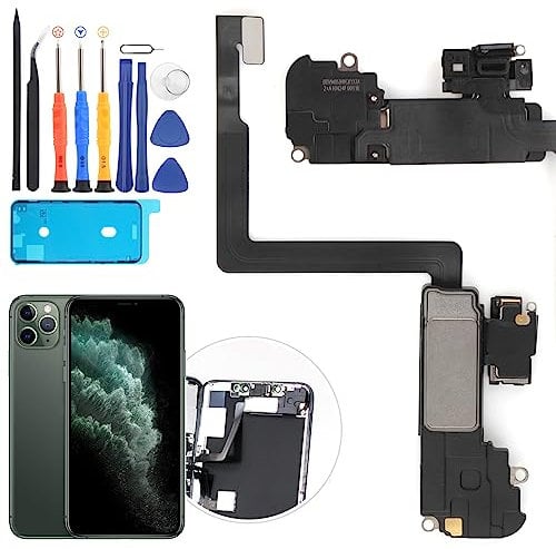 RongZy Altoparlante Auricolare di Ricambio Compatibile con Apple iPhone 11 PRO Max 2019 Altoparlante Anteriore Sensore Cavo Flessibile, con Strumenti