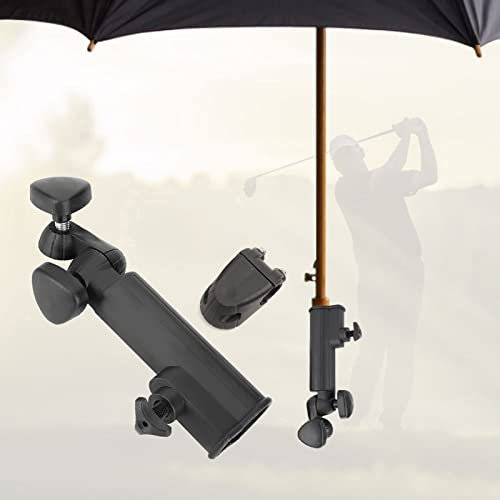 Serlium Golf Push Cart Regenschirmhalter, Golf Push Trolley Regenschirmhalter Kunststoffständer Pull Bike Cart Schwarz