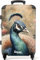 NoBoringSuitcases.com Reisekoffer, Koffer Groß, Hartschalenkoffer Groß, TSA Schloss, Rollkoffer, Koffer Mittelgroß 4 Rollen Leicht, Koffer M, Koffer Mittelgroß (Nahaufnahme Pfau - Blau, 67 cm - 72 L)