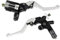 Mabutingti Upgrade 7/8 22mm Universale Pompa Cilindro Maestro Freno Leva frizione Sinistra Destra Set Compatibile con Polaris Yama-ha Suzuki Honda Kawa-saki Moto (Argento)