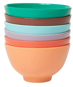 Rice Melamine Bowl Follow the Call of the Disco Ball, Set of 6, Small, MEGSB-6ZSS24