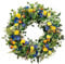 MagiDeal Hängende Dekoration Blumenkranz Frühling Sommer Fronttürkranz Künstlicher Kranz für Urlaub Terrasse Festival Outdoor Veranda, Durchmesser 35 cm