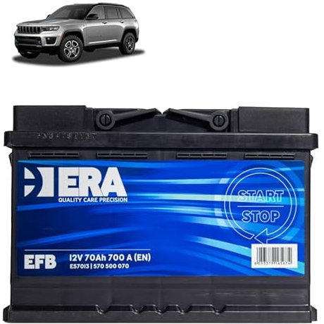 Batteria 70Ah EFB per Jeep GrandCherokee 2.0 4xE Plug-in ibrido 2021+