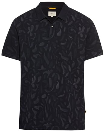 camel active Herren Kurzarm Poloshirt aus Reiner Baumwolle