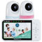Babysense Prisma 5 HD-Video-Babyphone mit 2 Kameras und Audio, 6-Farben-Nachtlicht, geteiltem Bildschirm, Baby-Soundmaschine mit weißem Rauschen und Schlafliedern, sichere No-WiFi-Verbindung.