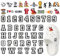 GOTDYBST 57 Stück Schuh Charms aus PVC, Buchstaben Fußball Stecker Anstecker Pin, Schuhanstecker mit Aufbewahrungsbox, Schuh Dekoration Zubehör für Kinder Teenager Erwachsene Geschenke