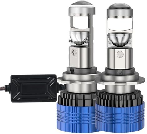 H4 H7 H11 faro LED Mini proyector de lente H9 9005 9006 Bombillas de faros LED de coche bombilla Canbus de haz bajo apto for coche/Motor 12V 24V(H11)