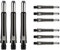 Target Darts Grip Style Aluminium Shaft - Pack of 9 | Schwarz, Kurz (34.8mm) | Professionelles Dartzubehör, 2BA Shaft Multipack mit Ringen, Dart Shaft Multipack, Dartstiele