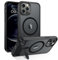 VENINGO for iPhone 12 Pro Max Case, Compatible with MagSafe Invisible Stand Matte Translucent Shockproof 360 Protective Magnetic Slim Case for iPhone 12 Pro Max, Black