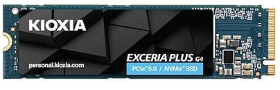 KIOXIA EXCERIA PLUS G4 – 2TB M.2 2280 NVMe SSD – PCIe 5.0, up to 10000/8200 MB/s Read/Write – High-Speed Internal Drive for Notebook, Laptop, Desktop PC, Gaming, Video Editing (LVD10Z002TG8)