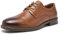 SHULOOK Anzugschuhe Oxford Schuhe Herren Classic Business Derby Schuhe Herren Comfort Schnürhalbschuhe (Hellbraun EU 42)