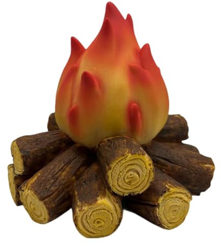 Lámpara de llama de carbón, falsa luz de carbón, falsa luz de carbón, troncos de chimenea decorativos rústicos alimentados por batería, de moda, con luces, para regalos de decoración de