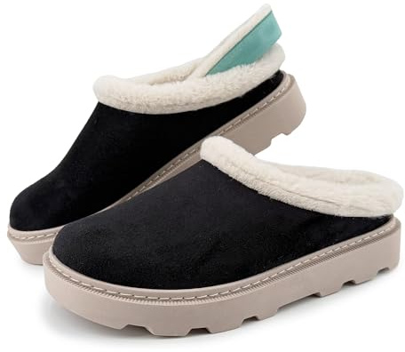 JOMIX Zapatillas de Estar por Casa Mujer Forradas Plataforma 4,5 cm