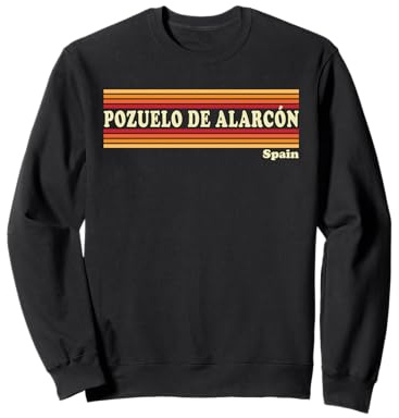 Vintage 80s Pozuelo de Alarcón España Retro Gráfico Sudadera