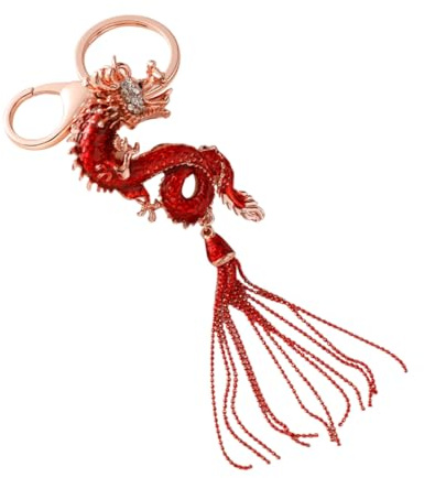 GPDNBIEU, Porte-clés Pendentif Dragon Année Exquis, Style Chinois, Accessoire créatif