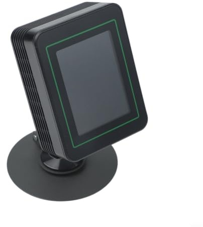 Messgerät 5-in-1 Luftqualitätsmonitor mit HCHO TVOC Anzeige - Digitales Hygrometer Thermometer für Zuhause Büro - 1.8 Zoll Farbdisplay Type-C 30h für akku(BLACK)