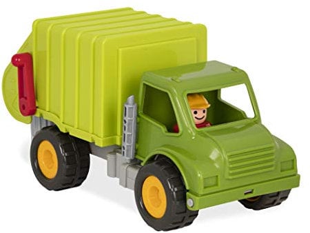 Battat – Green Recycling Truck – Classic Toddler Trucks – Eco – Friendly Toy – Soft Rubber Wheels – 18+ Months – Garbage Truck