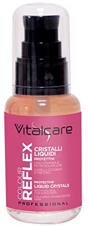 Vitalcare Cristal Flüssigkristall, reflektierend, Mehrfarbig, 139 g | Für gefärbtes, gesträhntes oder behandeltes Haar, mit Vitamin E und UVB-Sonnenfilter, für stärkeres, samtiges und glänzendes