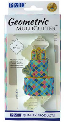 PME Multicutter géométrique pour gâteau lanterne marocaine petite taille, Blanc