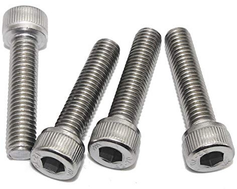 Zylinderschrauben mit Innensechskant - M6x40 - (20 Stück) - DIN 912 (ISO 4762) - Vollgewinde - aus rostfreiem Edelstahl A2 V2A