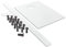 Milano Rasa White Textured Slate Effect Square Shower Tray Riser Kit - 900mm x 900mm
