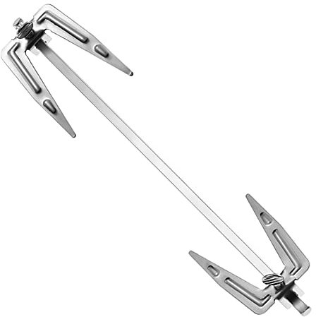 Cabilock Chicken Rack Air Fryer Oven Fork Grill Barbecue Rotisserie Spit Stainless Steel Chicken Meat Roasting Fork Kitchen BBQ Roast Chicken Pork Beef Forks Grill Accessories