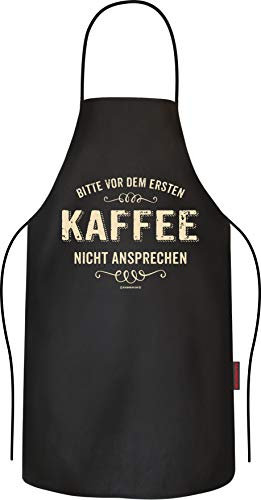 Grillschürze Kochschürze Küchenschürze als Geschenk für Männer: Vor dem ersten Kaffee nicht ansprechen - reine Baumwolle