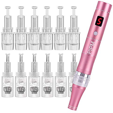 PIPM Derma Pen Microneedling Micro needle für Hair Lippen Tool,12pcs Derma pen Nadeln Set Gerät A703