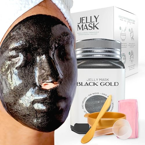 BRÜUN – Peel-Off-Gelee-Maske, Premium-Qualität, Modellierung, Schwarzgold, Salicylsäure, AC-jarmaskenpulver für Gesichtsmaske, ideal für Kosmetikerinnen, Spa-Hautpflege, Hydro-Gesichtsmaske