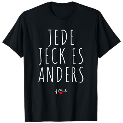 Jede Jeck Es Anders Kölner Grundgesetz Karneval Köln Kölsch T-Shirt