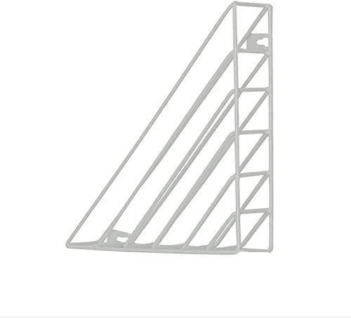 Magazinhalter Zeitungsständer Wand Metall, Zeitschriftenständer Zeitungshalter Zeitschrift Organizer, Dreieckig Zeitschriftenhalter Zeitschriftensammler Für Badezimmer, Küche, Gang, Oder Büro (Weiß)