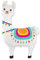 Ballonheld Folienballon Lama Supershape ca. 90cm heliumgeeignet lange Schwebezeit Kinderballons