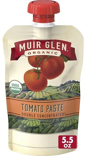 Muir Glen Organic Tomato Paste in Resealable Pouch, 5.5 oz.