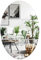 JINGIHE - Espejo adhesivo de pared ovalado, acrílico espejo de pared, autoadhesivo, sin marco, espejo pegajoso de pared, adecuado para sala de estar, dormitorio, oficina, decoración del hogar, 40 x 60
