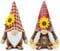 Godeufe 2 Stück Herbstdeko Wichtel Figuren Deko Herbst Dekoration Autumn Zuhause Elf Statue Tomte Urlaub Küche Gestuftes Tablett Party-Dekorationen