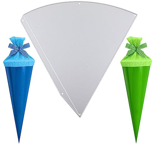 BETESSIN Stanzschablonen Einschulung Box Schultüte Stanzformen Klein Schachteln Schulkind Candy Box Zuckertüte Stanzbögen Schulanfang Süßigkeiten Box Tüten Metall Prägeschablone Cutting Dies 15cm