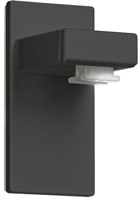 Estika Plissee Halterung zum kleben ● 4 Stück ● Anthrazit ● Für Nicht öffenbare und feststehende Fenster ● Kleben auf Rahmen