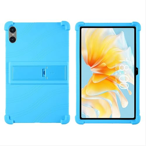 GIOPUEY Funda Compatible con Teclast T40 Air/T40 HD - con Soporte - Carcasa Protectora de Silicona TPU Suave Case - Blue