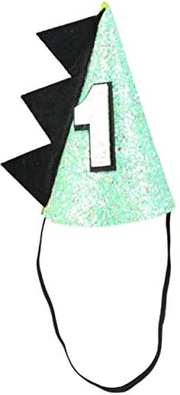 DIKACA Kegelgeburtstagshüte erste Geburtstagskrone kindermütze kinder hut Jungen Hüte zubehör Partykappen zum 1. Geburtstag Dinosaurier-Hüte konisch Geburtstagshut Haarschmuck