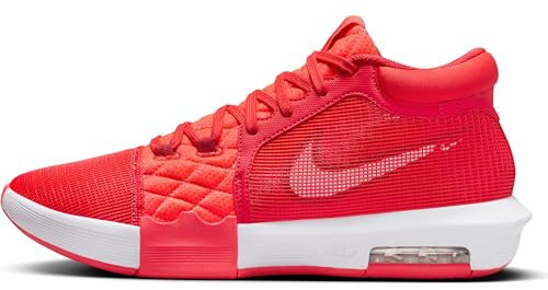 Nike Herren Lebron Witness VIII Basketballschuh, Lt Crimson/White-Bright Crimson-Gym Red, 44 EU