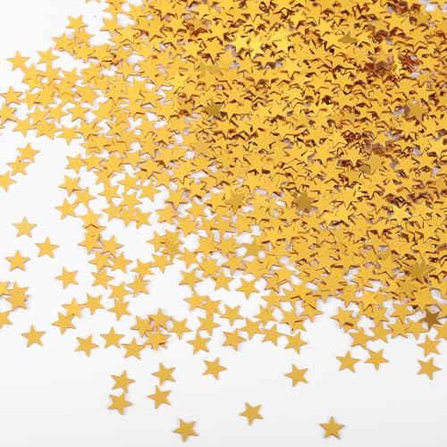 Sternfolie Konfetti - 30g Gold Stern Konfetti Metallic Glitzer Folie Konfetti für Geburtstagsfeier Hochzeit Festival oder Feier DIY Handwerk