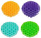 QLEUIFT 4 pcs Juguete Gusano Antiestres, Fidget Morph Worm, Efecto Luminoso, Juguete de Bolsillo Divertido, para Aliviar el Estrés, Color Aleatorio