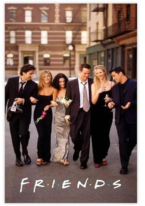 biegzc Poster sur toile Friends (1994) de la série télévisée classique Ross Geller - Décoration murale pour salon, chambre à coucher - 30 x 45 cm