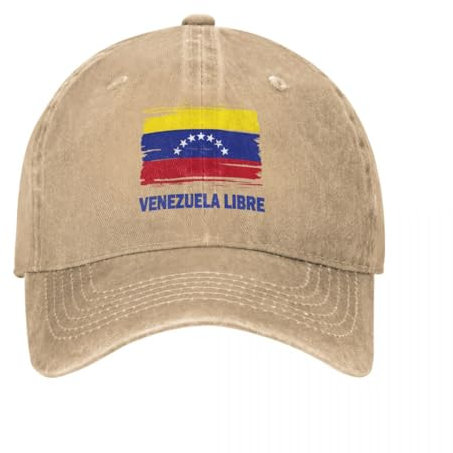 Gorras De Béisbol con La Bandera De Siete Estrellas De Venezuela: Estilo Unisex, Desgastadas, Lavadas, Ajustables, De Venezuela, para Verano, Estilo Camionero, Accesorios De Estilo Callejero, Colo