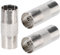 Greluma Adaptador de conector coaxial de TV a conector coaxial de TV, 3 piezas, conector acoplador de antena de barril hembra a hembra