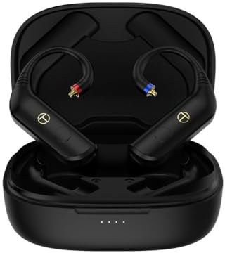 LINSOUL TRN BT30 Pro Bluetooth 5.2 Drahtloser Ohrbügel für kabelgebundene IEMs Kopfhörer, Verbesserte CVC 8.0 Geräuschunterdrückungstechnologie, Lange Akkulaufzeit mit Ladekoffer (MMCX)