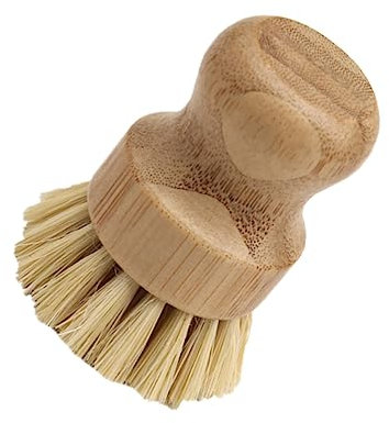 SECFOU -reinigungsbürste Für Wok Töpfe Und Pfannen Ölbeständig Mit Kurzem Griff Und Sisal-borsten Langlebiges Küchenreinigungswerkzeug