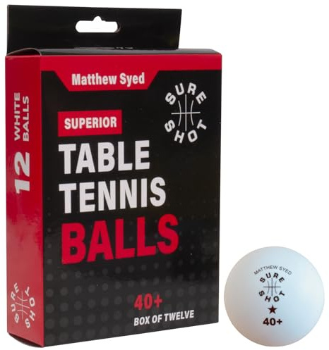 Sureshot Matthew Syed Superior Table Tennis Balls (12 pack)